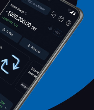 BtcTurk Kripto uygulamasında giriş sonrası hesap bakiye ekranının görünümü